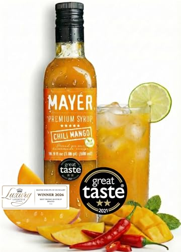 Mayer Premium Chili Mango Syrup – Award-Winning Organic Fruit Syrup,