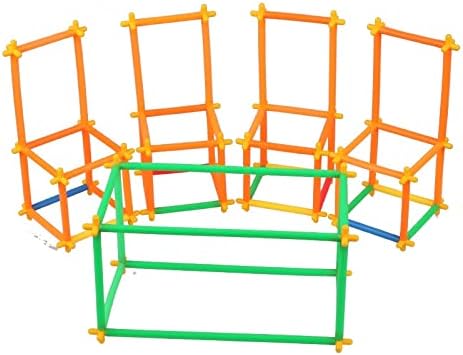 PULSBERY Plastic Big Size Pipe Shape Building Blocks Game Toy Set for 3+8 Yea...