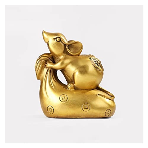 Souris en laiton statuette pour remplacer bibelots ternes par un ornement eclatant
