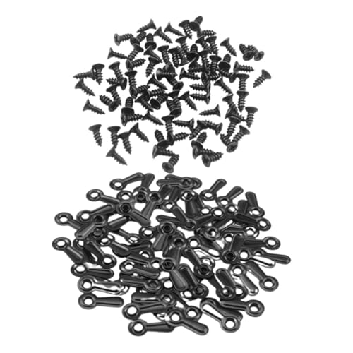 Image of 100pcs Picture Frame Hangers Kit Clips Screws for Wall Hanging Versatile Hardware for Photos Mirrors and Artwork Home Hotel and Museum Settings