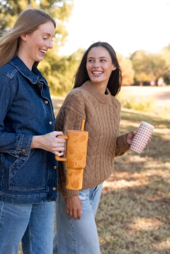 Image of Simple Modern Halloween Tumbler with Handle | 40oz | Pumpkin