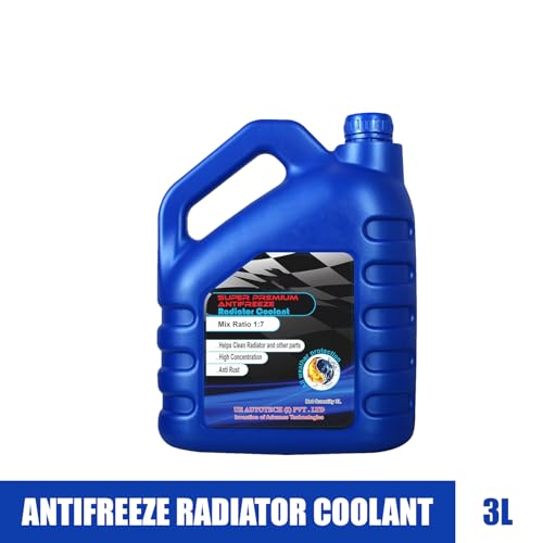 UE Autotech Premium 3 Liter Radiator Car Coolant - Heat Dissipation and Absorption Cooling Systems for Petrol, Diesel, and CNG Vehicles - Heavy-Duty (Pink Mix RTD)