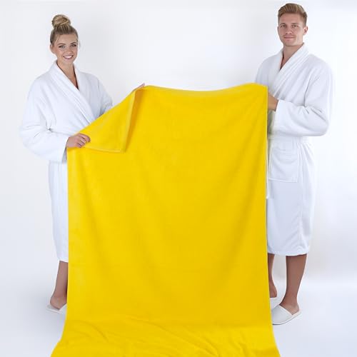 American Soft Linen Übergroßes Badetuch für Badezimmer, 600 g/m², 100% Baumwolle, türkisches Jumbo-Badetuch für Erwachsene, 101,6 x 203… – Ansicht 5
