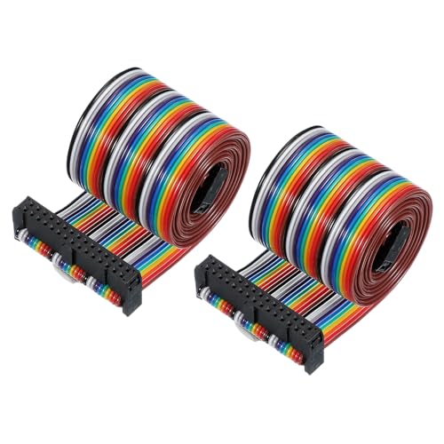 Câble IDC 30 broches nappe double rangée femelle pas 2.54mm nappe plate imprimante disque dur IDE