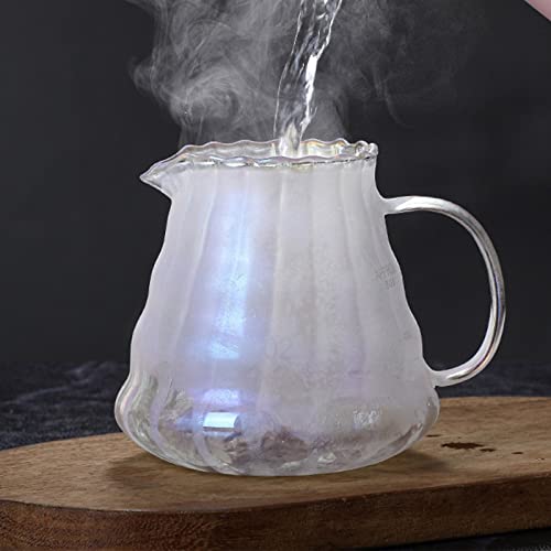 Cafetera de vidrio de repuesto resistente al calor para infusiones y té de flores 4