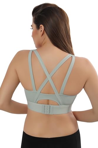 Image of Fabluk Sports Bra European Design - High Impact Support for Running & Cycling