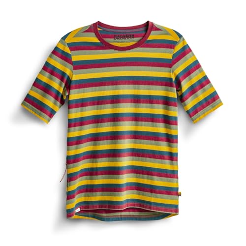 T-shirt Fjällräven femme haut été top rayé biologique