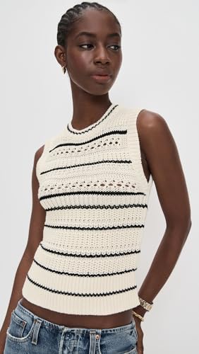 Madewell Women's Striped Sweater Vest in 100% Cotton2