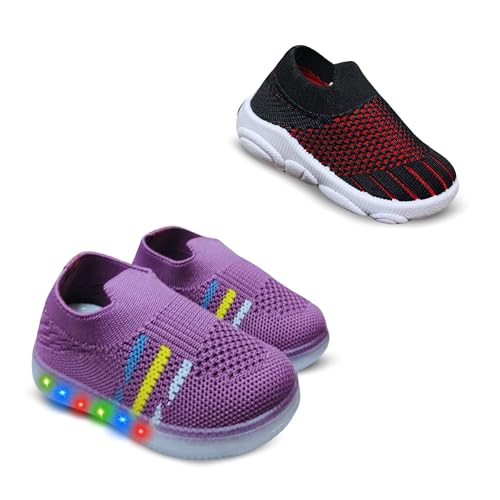Image of Kids Trending Slip-On Shoes Combo, Pack of 2 (Light Shoe + Musical Shoe)