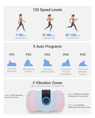 Image of Vibration Plate Exercise Machine Vibrate Platform Full Body Skaking Fitness