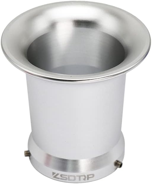 Velocity Stack Motorcycle Carburetor Air Filters Carb Funnel Trumpet 50/55/63mm Carburador Intake Wind Horn Cup CNC Aluminum Alloy for Honda Yamaha ATV Dirt Bike Quad ZSDTRP (50mm,silver,long)