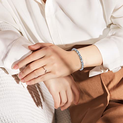 Jeroot Magnetic Anklet & Bracelets For Women, Magnetic Ankle Bracelets With 3500 Gauss Ultra Strength Magnets Magnetic Anklet For Swelling With Adjustment Tool #TOP5