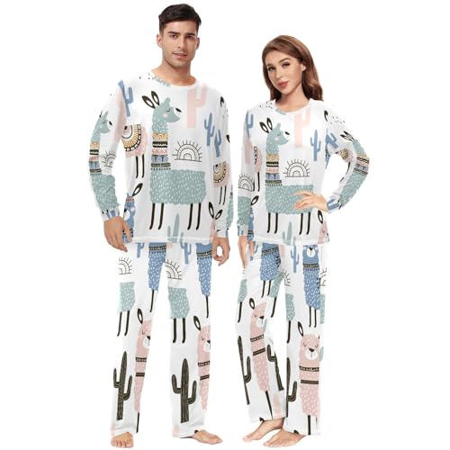 Vêtements de nuit légers et respirants : pyjama adulte à taille élastique confortable