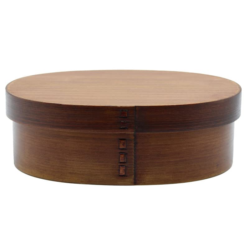 Magewappa Cedar Bento Box 30oz Natural Wood Lunch Box Curved Wappa Japan