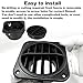 AIMCOCO 360 Degrees 75mm Rotatable Warm Air Vent Outlet Car Heater Duct Hose Pipe Parking Air Conditioner Steering Diesel Heater Vent Cover for Car RV Bus Boat, 2pcs
