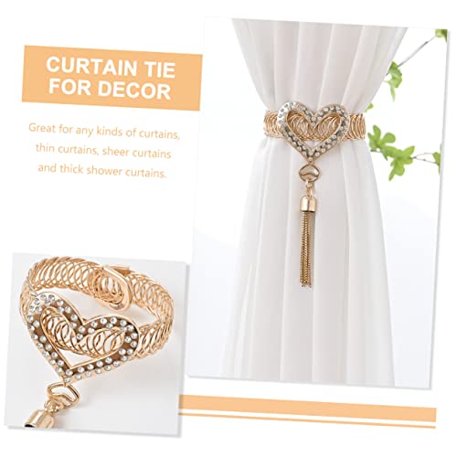 Alzapaños de cortina corazón para decorar tu salón acogedor 8