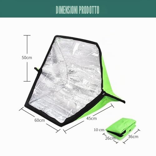 Fornello a energia solare portatile, pieghevole, per campeggio, escursionismo e picnic, soluzione ecologica per barbecue