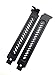 upHere Maximum Steel Profile Expansion Vented PCI Slot Cover Plate - Black- 10 Packs