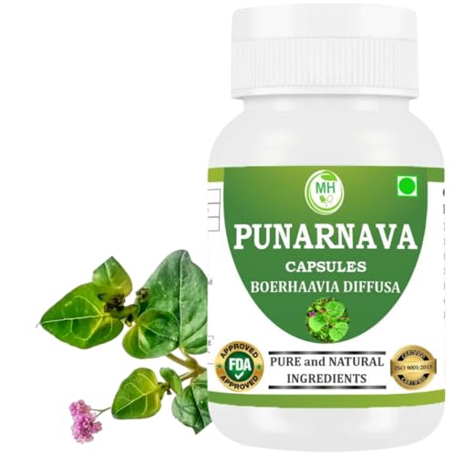 Punararnava Herb Punarnava 500mg 120 Capsules