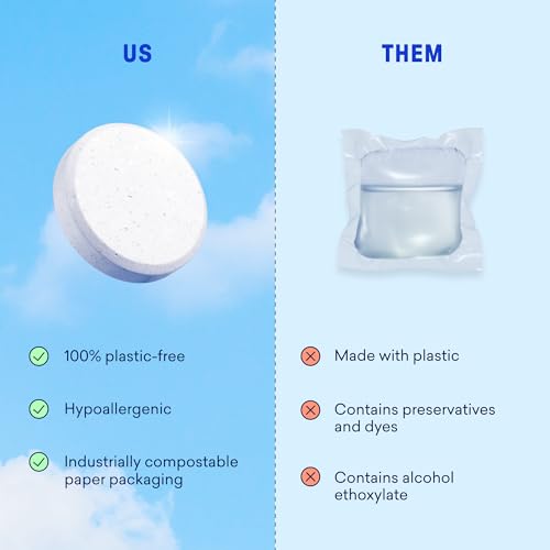 BLUELAND Laundry Detergent Tablets, 60 Count, Spring Bloom Scent, Plastic-Free Eco-Friendly Pods, Sheets, Liquid Alternative - Safe for Sensitive Skin, Gentle by BLUELAND - Image 7