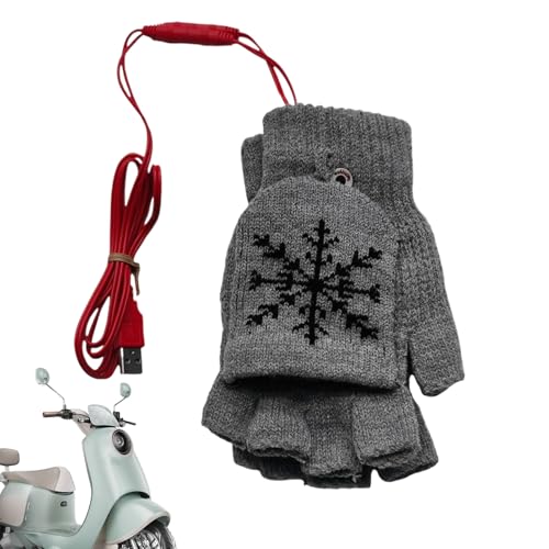 Gants chauffants USB sans doigts pour ski et randonnée homme femme