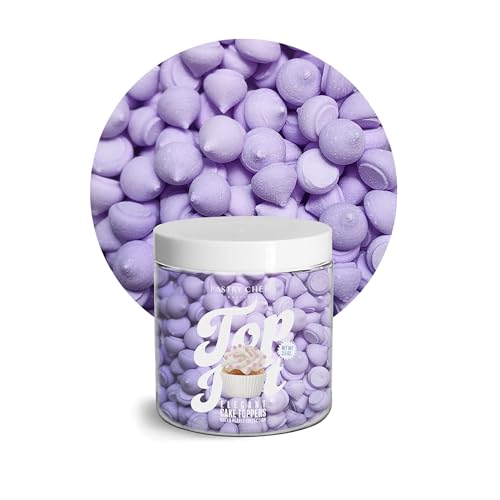 Pastry Chef's Boutique Elegant Mini Meringue Ice Cream and Cake Topping Decorating Collection (Lavender Mist)