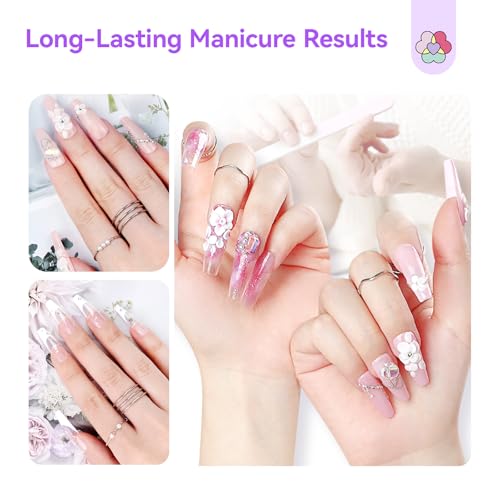Image of SAVILAND Essentials All-In-1 Acrylic Nail Kit with Drill: Nourishing Nail Kit for Beginners with Everything Clear White Pink Acrylic Powder Liquid Set 88W Nail Lamp Gel Nail Polish For Home DIY