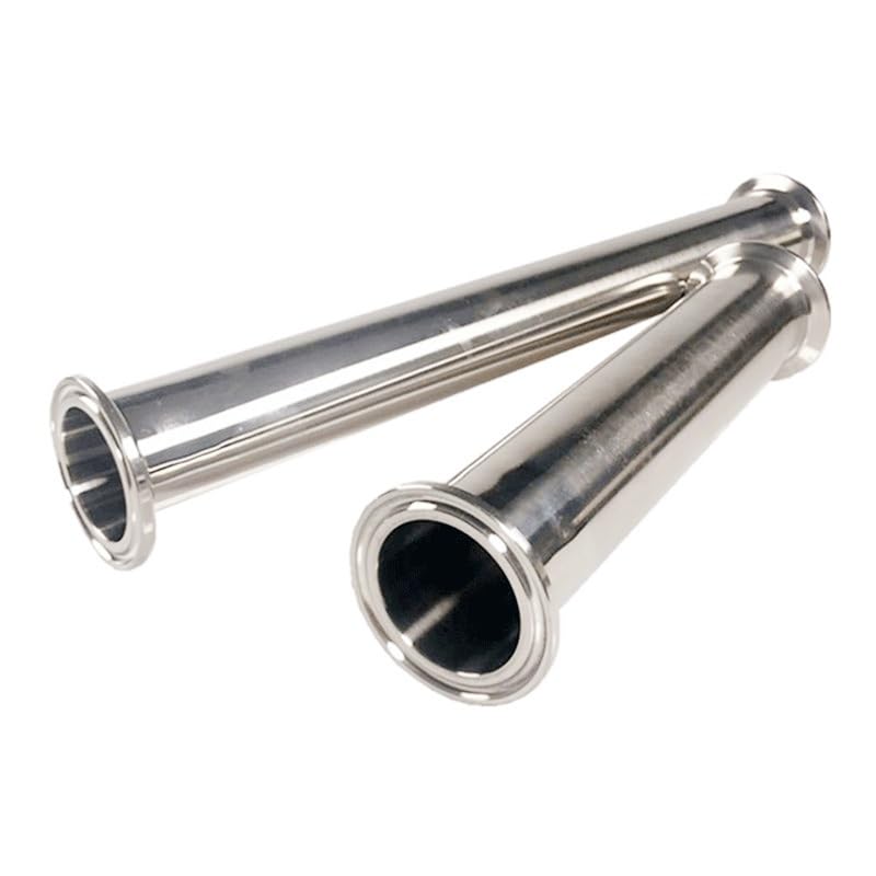 1 szt. Metalowa i nierdzewna rura Tri Clamp, 1,5"OD 38MM sanitarna rura szpulowa tuleja 50,5MM kołnierz + uszczelka PTFE + złączki rurowe Tri Clamp(458mm)