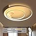 Produktbild Deckenlampe LED Deckenleuchte 39W dimmbar mit Innen Dekor Beleuchtung Kronleuchte Esszimmerlampe Schlafzimmerlampe Fernbedienung Wohnzimmerlampe Modern Ring Eisen Lampe (C)