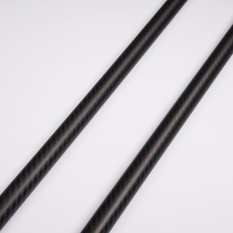 2pcs/Bag 25*23*500 1.0mm Thickness Twill Matte 3K 100% Carbon Fiber Round Tube in Stock - (Color: 2pcs 25X23X500)