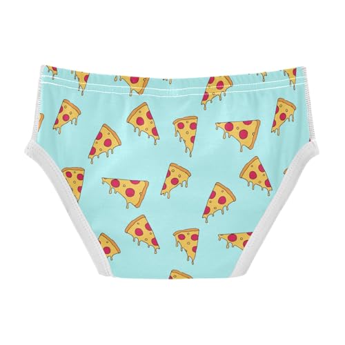 Boys' Underwear Cotton Little Boys Pizza Slices Cartoon Briefs Soft Toddler Underwear 2T-8Y2