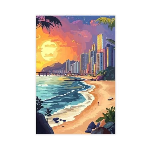 Toile de la ville de Busan pour s'évader au quotidien dans votre salon
