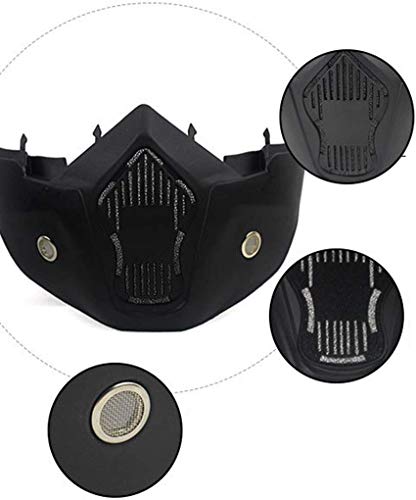 Lista Cycle Motorcycle Goggles Mask Helmet Goggles Road Riding Uv Mouth Filter Cycling Goggles With Detachable Mask One Size Multicolor #TOP5