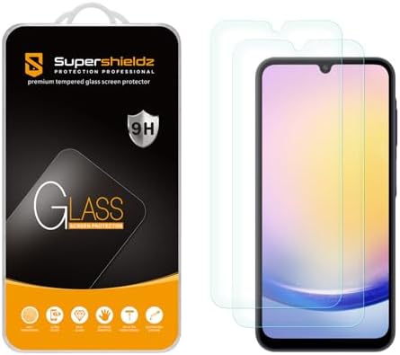 Supershieldz (2 Pack) Designed for Samsung Galaxy A25 5G Tempered Glass Screen Protector, Anti Scratch, Bubble Free