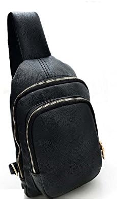 Amazon 森本ネット通販 ウエストバッグ ボディバッグ アウトドア ショルダー レザー メンズ バッグ ポーター ショルダーバッグ 斜めがけ ブラック ボディバッグ ワンショルダー