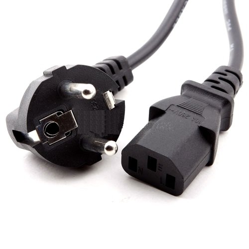 Top CHARGEUR * Cordón Cable de Alimentación Corriente Eléctrico 1.5M Standard C13 Negro
