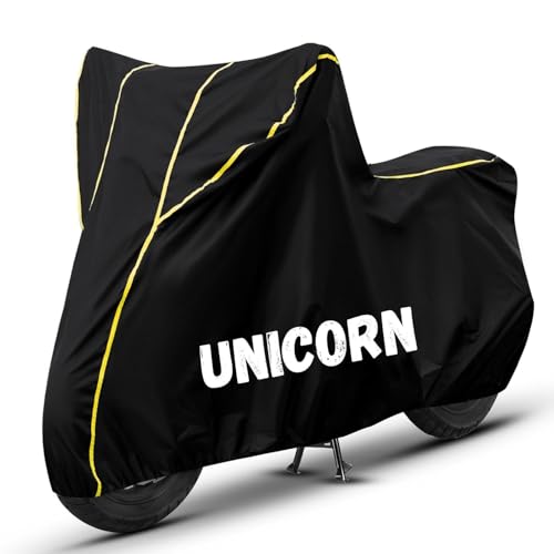Image of Bike Cover for Unicorn 100% Waterproof, Dustproof & Scratch Resistant| Fully Bottom Elastic UV Resistant Heavy Duty Body Cover | All Weather Outdoor Use