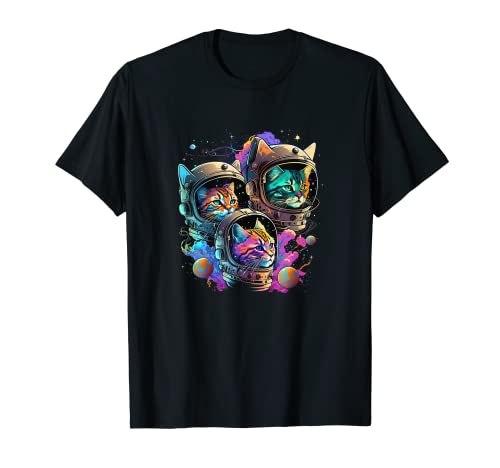 Astronaute Cat Space Cat Galaxy Chaton T-Shirt