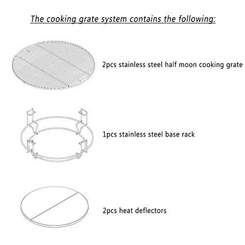 Sistema de cocción para Kamado Joe Classic y accesorios de parrilla 5