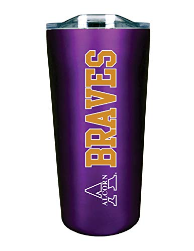 The Fanatic Group Personalized Alcorn State University Double Walled Soft Touch Tumbler, Design-2 - Purple