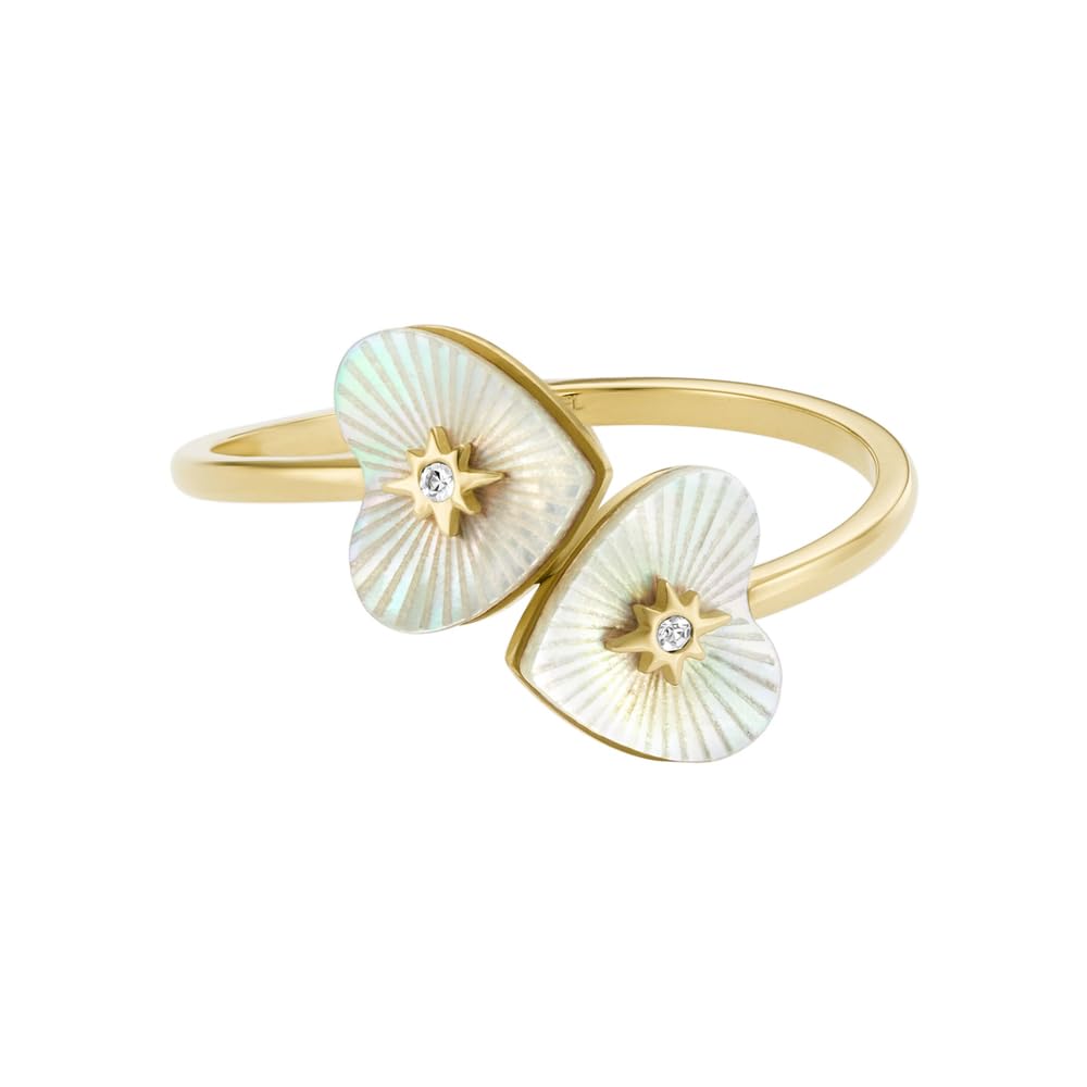 FOSSIL Damen Ringe aus Edelstahl offen