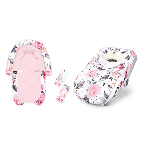 Set 2 en 1 para asiento de auto bebé invierno miniatura 1