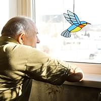 ヴィンテージ ハチドリ ハミングバード アメリカ製 ステンドグラス