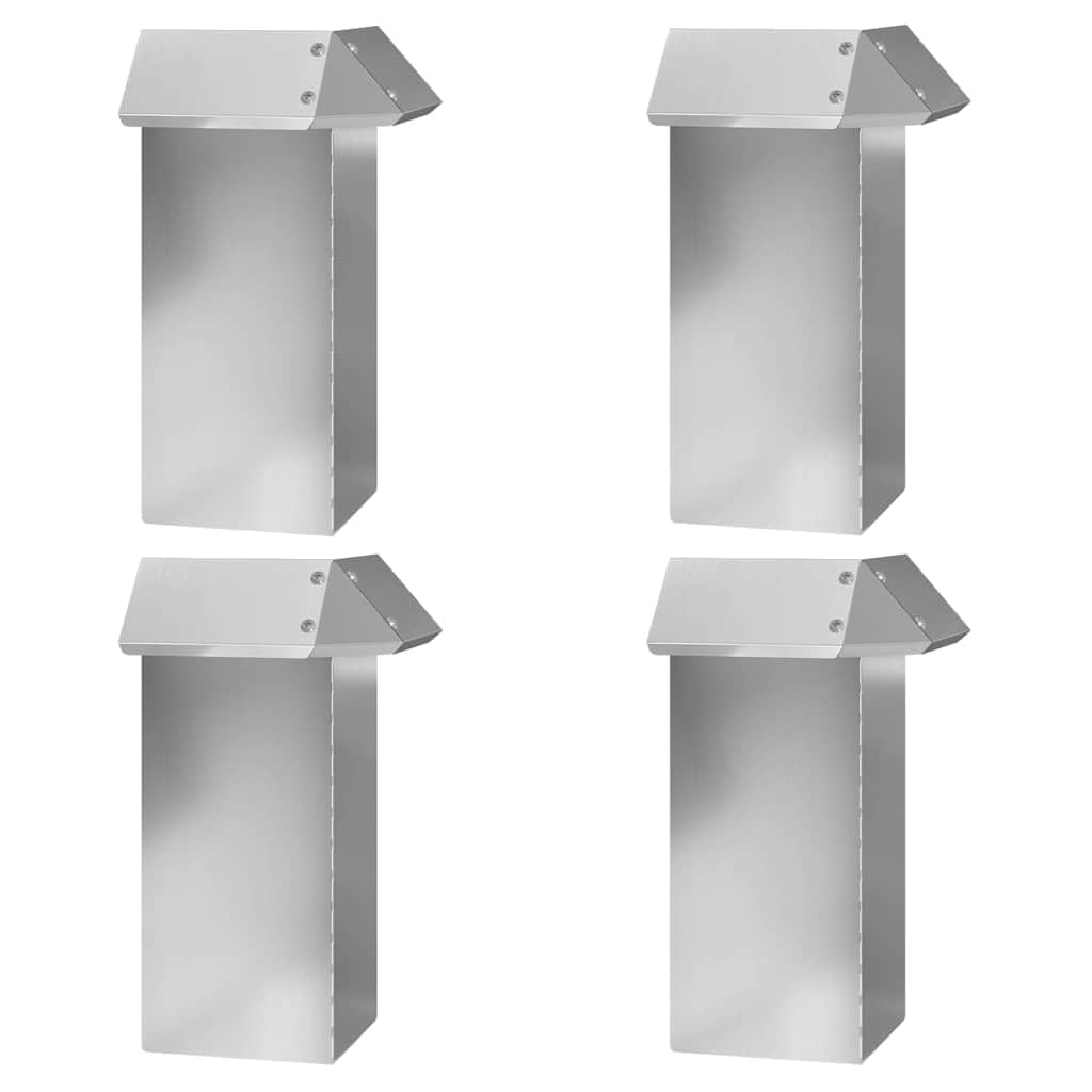 Genérico Cercas para Caracoles 8 pcs Plateado Acero Galvanizado,Bricolaje,Vallas de jardín,Ribetes y Bordes para jardín,Plata,874880
