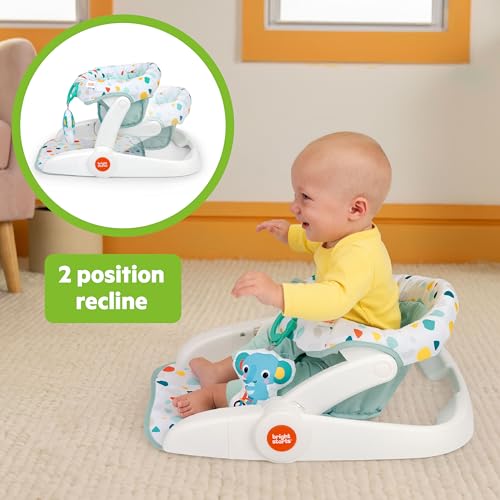 Image of Bright Starts Learn-to-Sit Floor Seat, 2-Position, Foldable