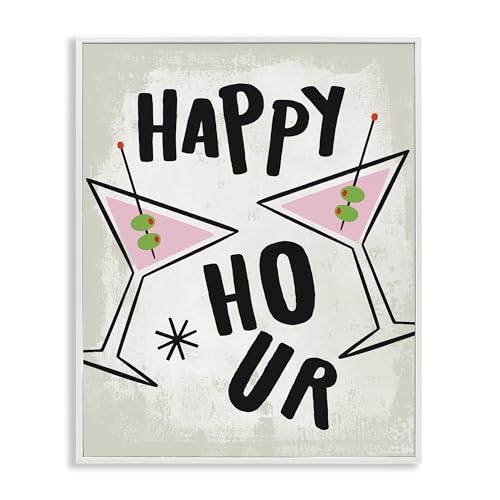 Happy Hour Martini Glam Kitchen, 11 x 14 Inch Framed Giclée Print