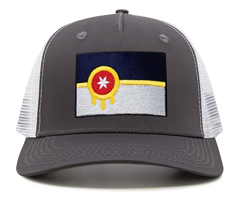 Image of International Tie City Hat for Men and Women, Adjustable Snapback Trucker Baseball Cap with Embroidered Patch