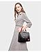 Fashion Leather Black with Red Handbags Medium for Women Luxury Shoulder Bag Tote Top-Handle Satchel Purses for Ladies