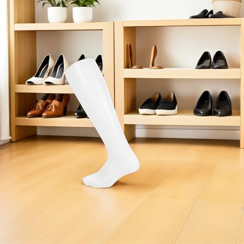 Modèle pied plastique blanc résistant pour présentation de chaussettes - 6