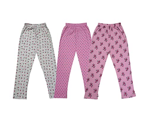 Image of KAYU Kids 100% Cotton Printed Capri for Girls - Regular Fit [Pack of 3]